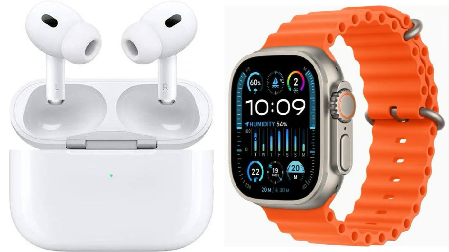 Smartwatch Ultra + Auriculares Inalámbricos Pro 2ª Generación