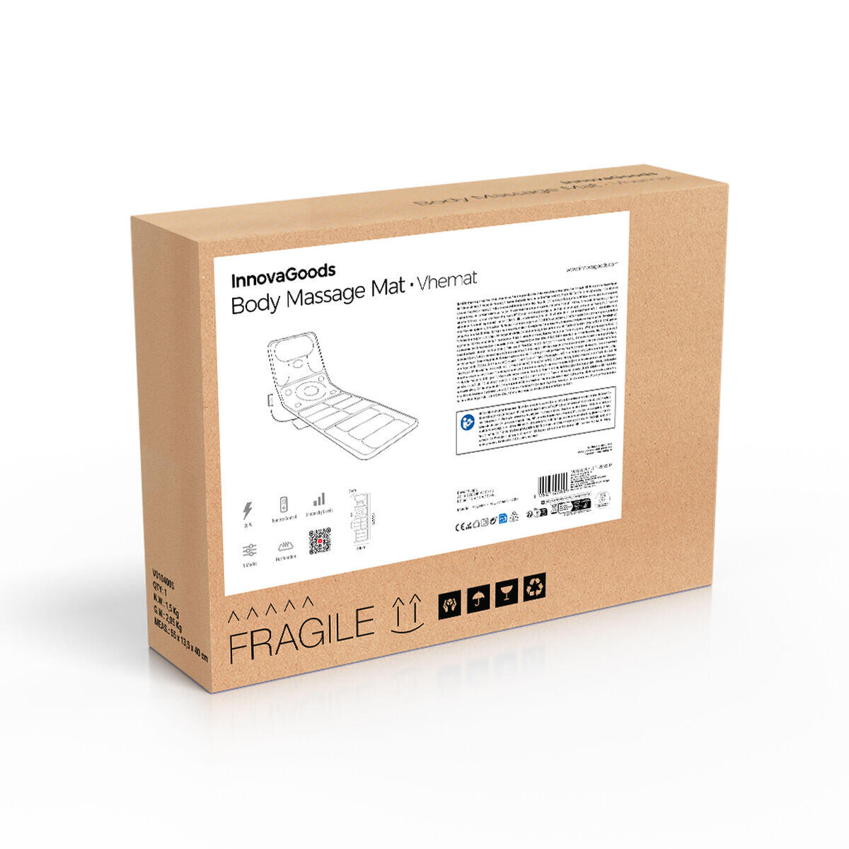 Colchón de Masaje Corporal por Vibración con Calor Lumbar